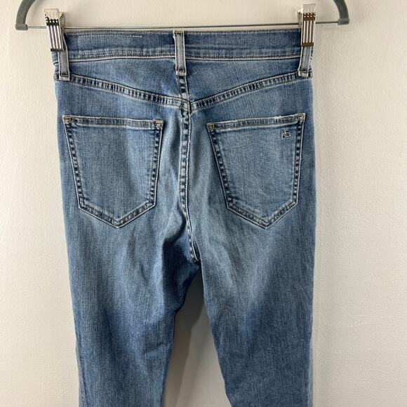 Rag & Bone Dive Jeans Denim Freemont Wash Cotton Blend High Rise Skinny Size 26 - Picture 5 of 9